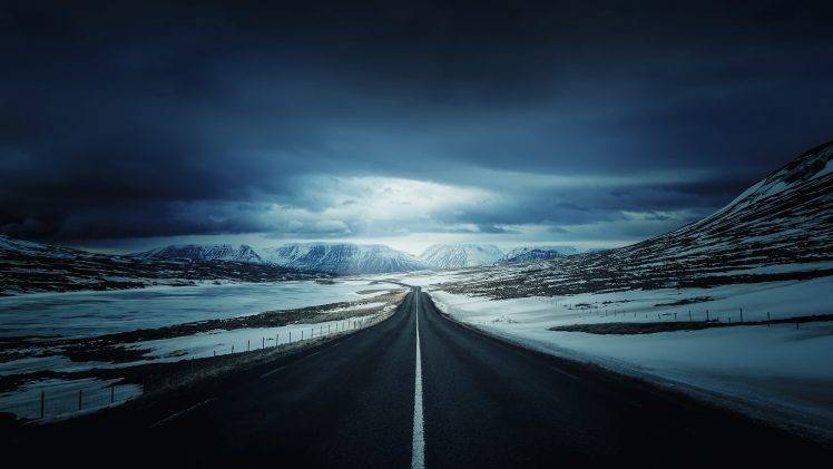 road, Landscape, Iceland, Mountain HD Wallpaper Desktop Background