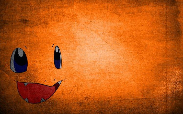 anime, Pokemon, Minimalism, Charmander, Orange, Simple Background HD Wallpaper Desktop Background