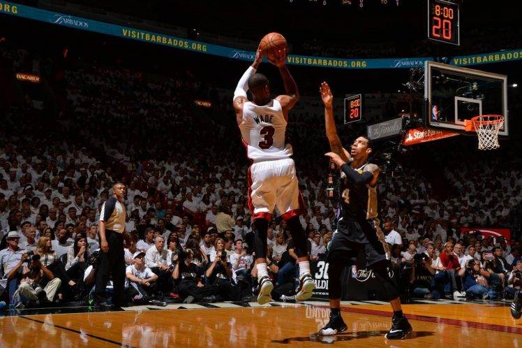 NBA, Miami Heat, San Antonio Spurs, Basketball, Dwyane Wade HD Wallpaper Desktop Background