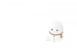 snowman, Minimalism, White Background, Christmas, Black Background