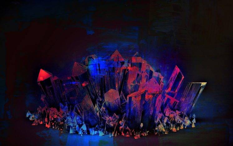artwork, Fantasy Art, Digital Art, Abstract, Crystal, Colorful HD Wallpaper Desktop Background