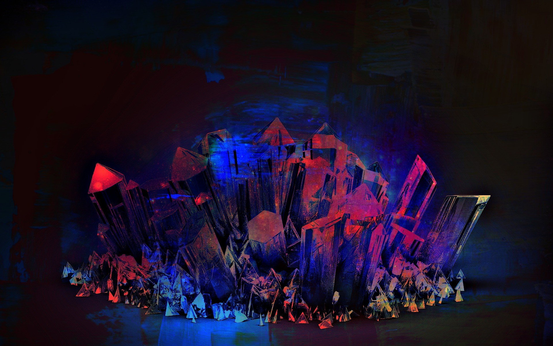 artwork, Fantasy Art, Digital Art, Abstract, Crystal, Colorful Wallpaper