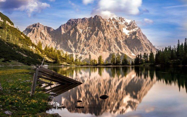 nature, Landscape, Water, Lake, Mountain, Reflection HD Wallpaper Desktop Background