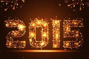 New Year, Snow, Lights, Fireworks, 2015
