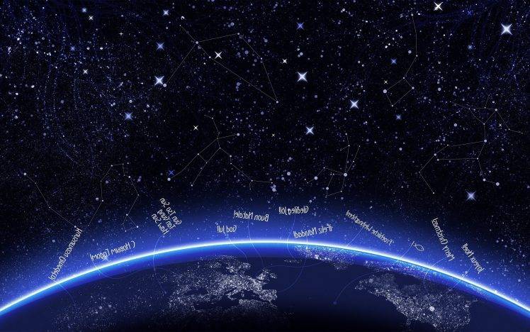 New Year, Earth, Stars, Space HD Wallpaper Desktop Background