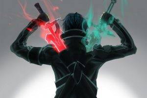 anime, Sword Art Online, Duelist, Sword, Kirigaya Kazuto