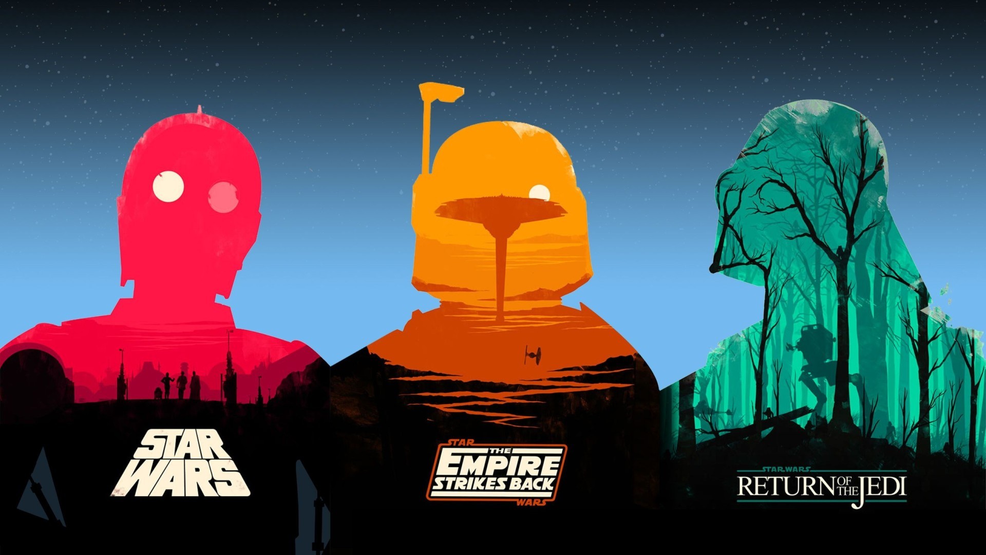 Star Wars, Darth Vader, C 3PO Wallpaper