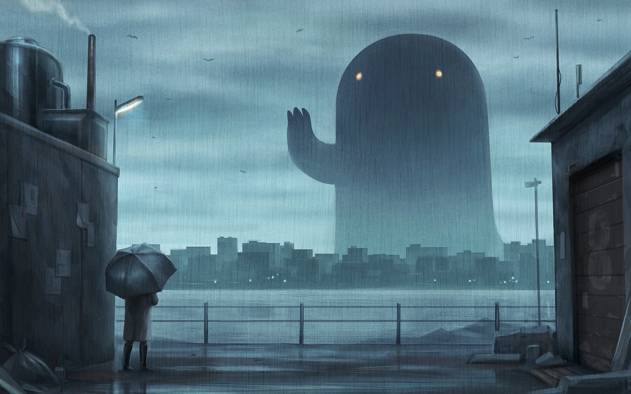 rain, Landscape, Umbrella, Creature Wallpapers HD / Desktop and Mobile  Backgrounds