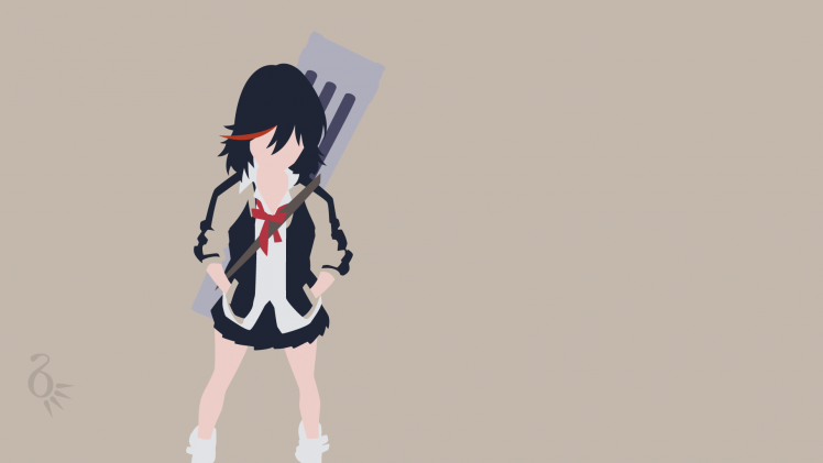 Kill La Kill, Matoi Ryuuko, Anime, Anime Vectors, Anime Girls HD Wallpaper Desktop Background
