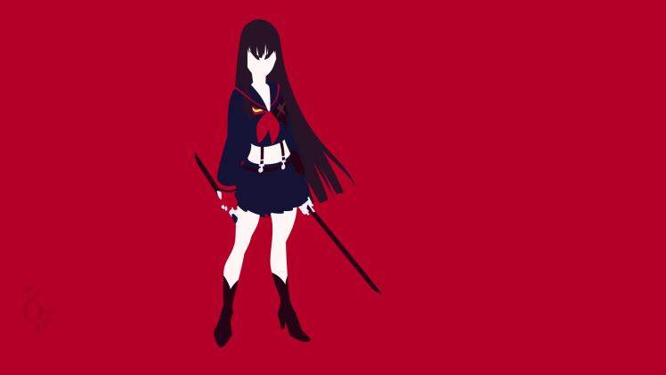 Kill La Kill, Kiryuin Satsuki, Anime, Anime Vectors, Anime Girls HD Wallpaper Desktop Background