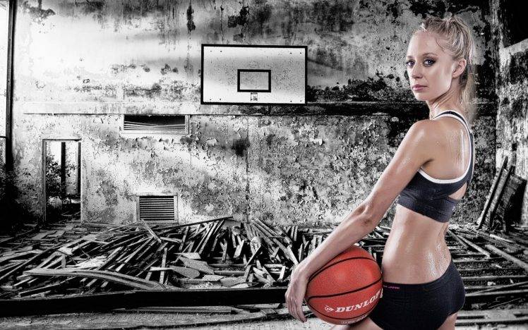 model, Women, Basketball HD Wallpaper Desktop Background