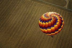nature, Landscape, Hot Air Balloons, Field, Aerial View, Top View, Colorful, Cappadocia