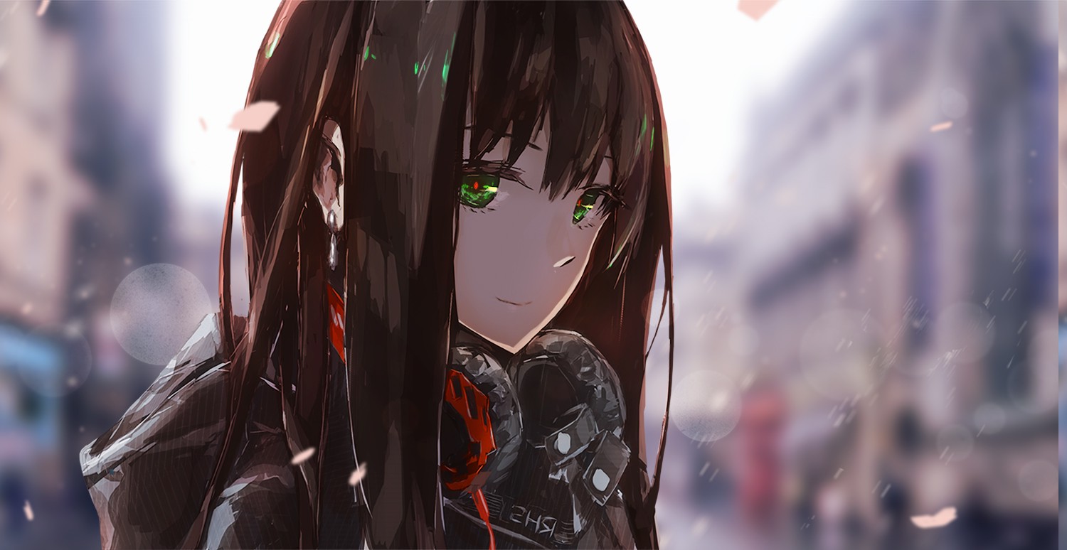 anime Girls, Headphones, Green Eyes, THE IDOLM@STER: Cinderella Girls, Shibuya Rin Wallpaper