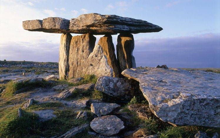 landscape, Stones, Dolmen, Ireland, Rock Formation HD Wallpaper Desktop Background