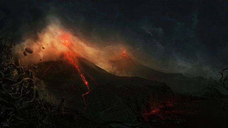 landscape, Volcano HD Wallpaper Desktop Background