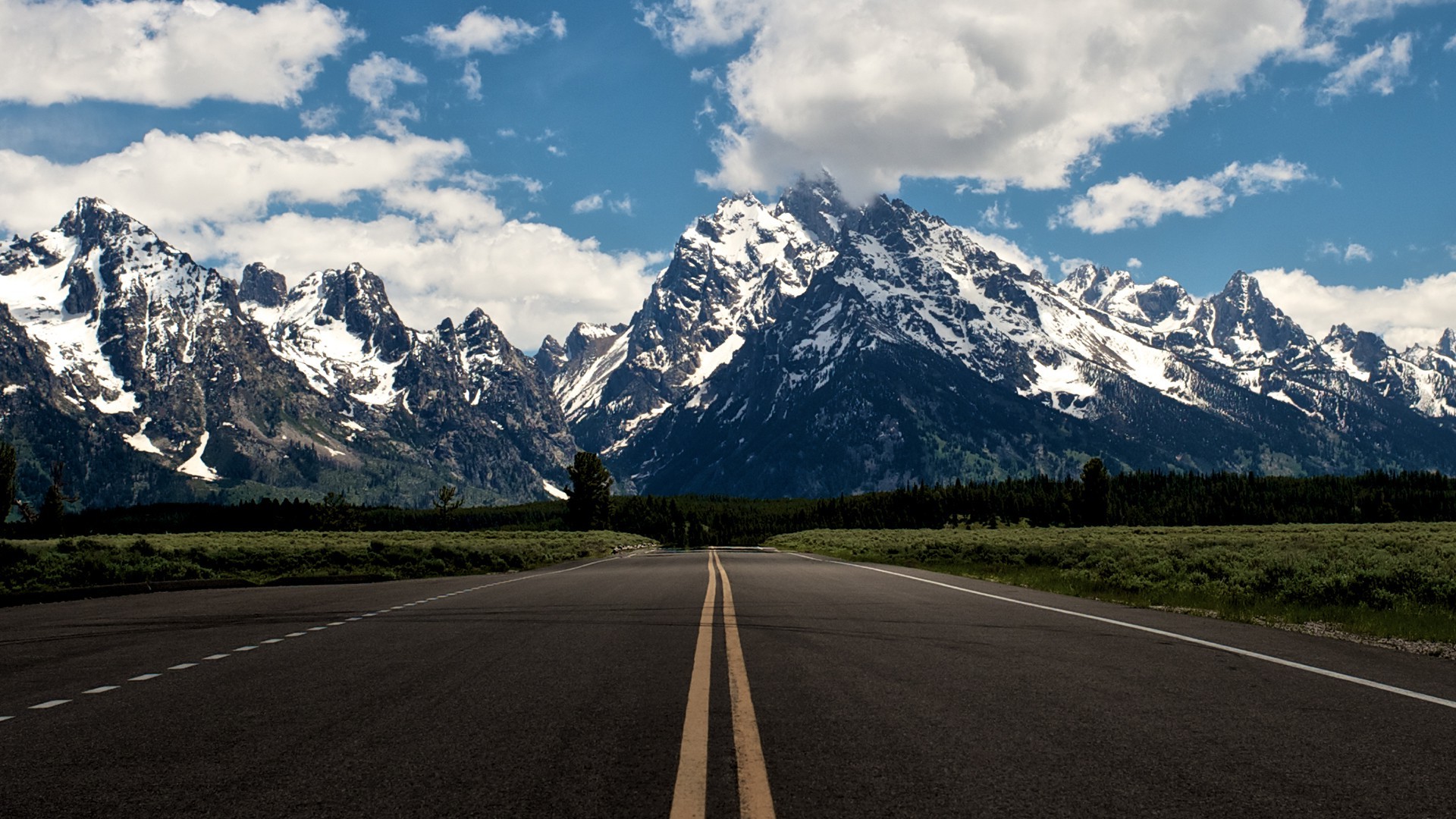 road, Mountain, Landscape Wallpaper