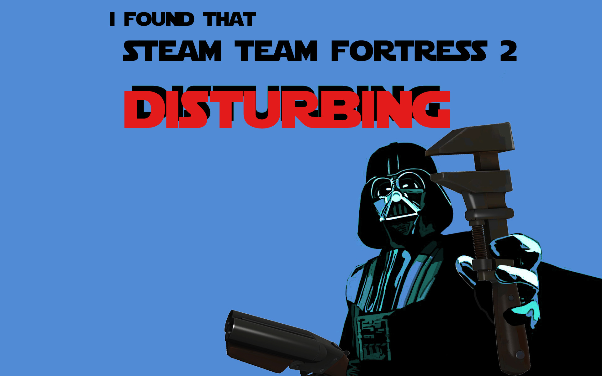 Team Fortress 2, Steam (software), Darth Vader, Humor, Advertisements, Pyro (character), Star Wars Wallpaper