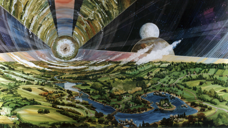 space Station, Landscape, Isaac Asimov HD Wallpaper Desktop Background