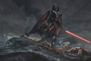 artwork, Darth Vader, Star Wars, Science Fiction