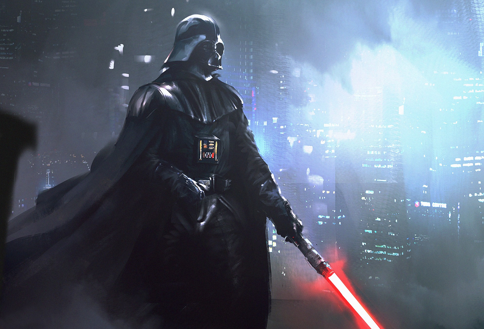 Star Wars Darth Vader Artwork Digital Art Lightsaber Science Fiction Wallpapers Hd