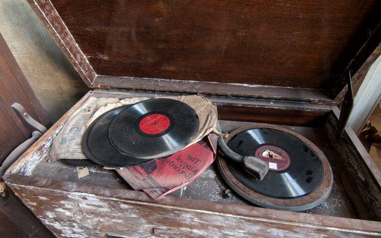 vinyl, Vintage, Phonographs, Abandoned, Cabin, Dust, Wood HD Wallpaper Desktop Background