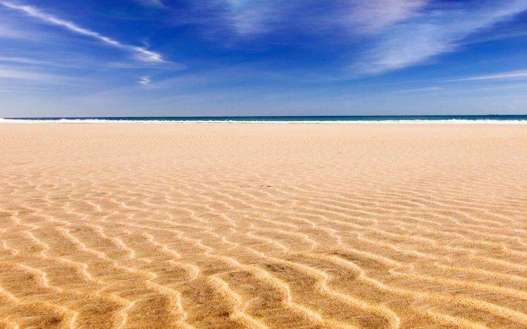 sea, Beach, Sand, Landscape HD Wallpaper Desktop Background