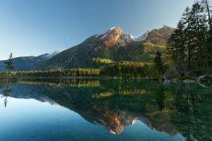 nature, Landscape, Reflection, Lake, Water, Mountain, Trees, Forest, Pine Trees