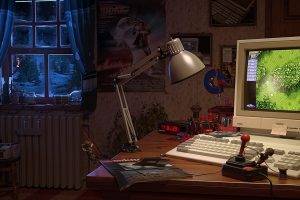 Amiga, Retro Games, Window, Computer, Joystick, Lamps, Bedrooms, Back To The Future