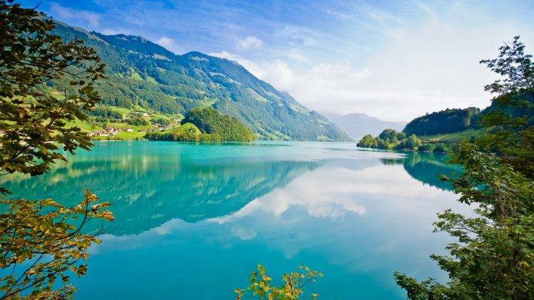 water, Mountain, Lake, Reflection, Nature, Landscape, Trees HD Wallpaper Desktop Background