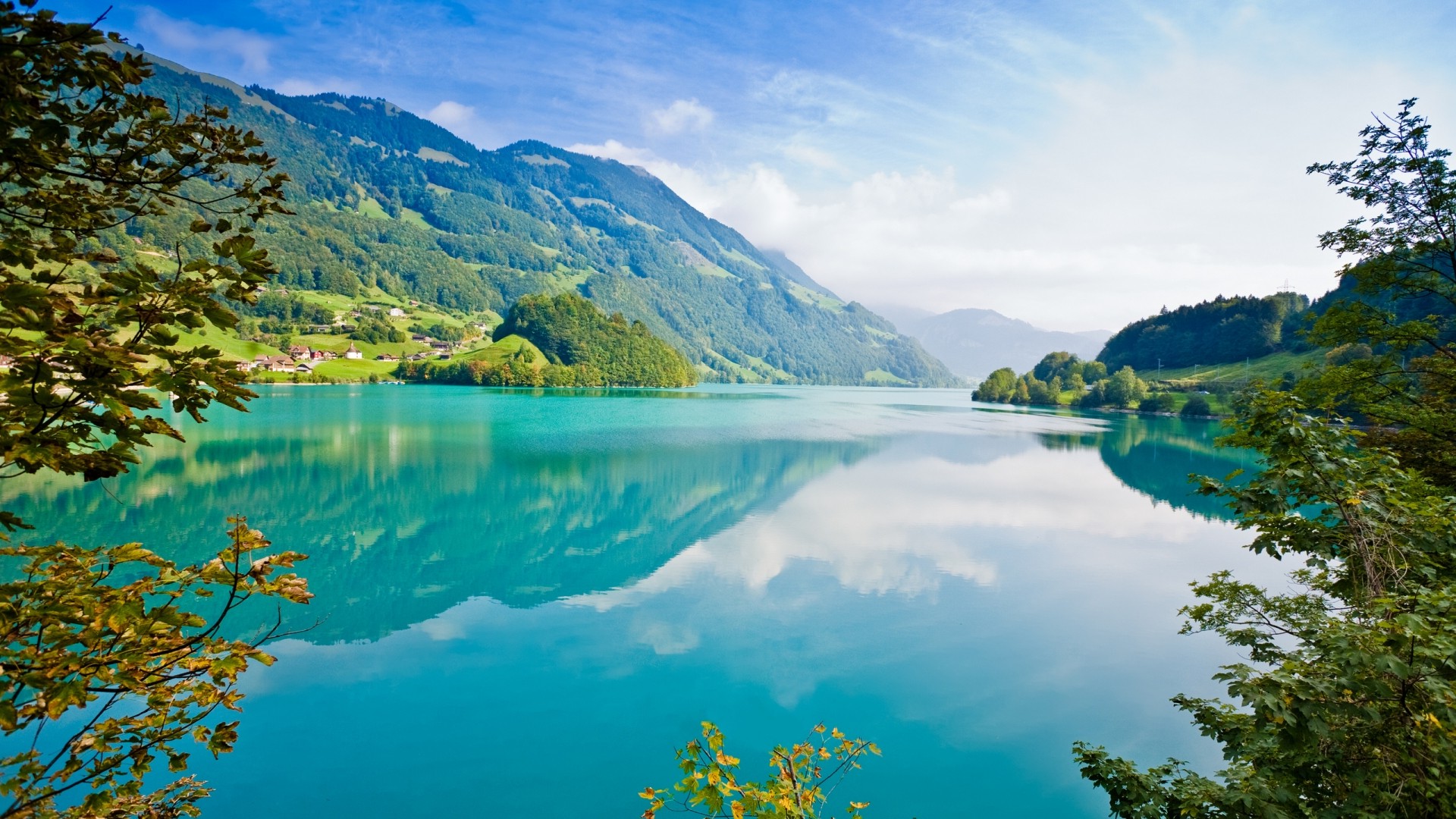 Water Mountain Lake Reflection Nature Landscape Trees Wallpapers HD Desktop And Mobile