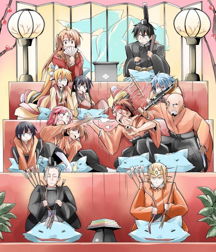 anime, Sword Art Online, Kirigaya Kazuto, Yuuki Asuna HD Wallpaper Desktop Background