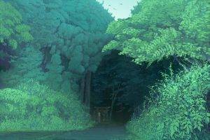 nature, Landscape, Forest, Trees, Anime