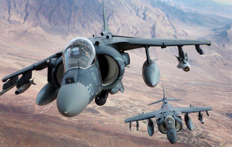 airplane, Desert, Military, Harrier, Aircraft, AV 8B Harrier II HD Wallpaper Desktop Background