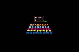 Space Invaders, Retro Games, Black Background