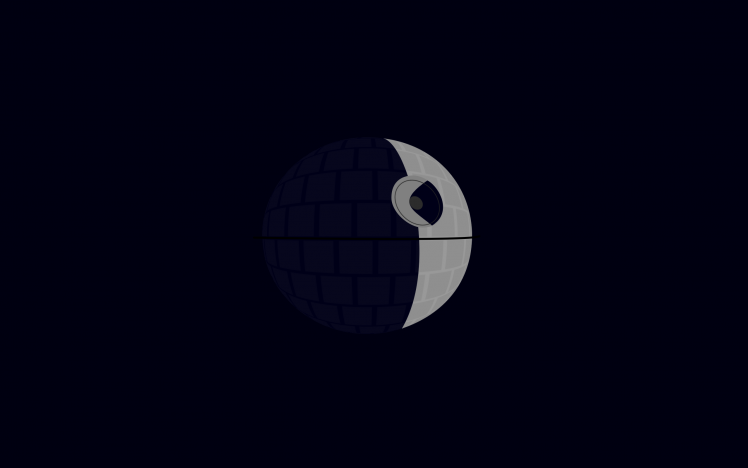 minimalism, Star Wars, Death Star HD Wallpaper Desktop Background