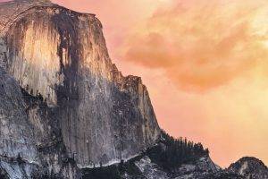 nature, Landscape, Mountain, Sky, Sunset, Yosemite National Park, USA