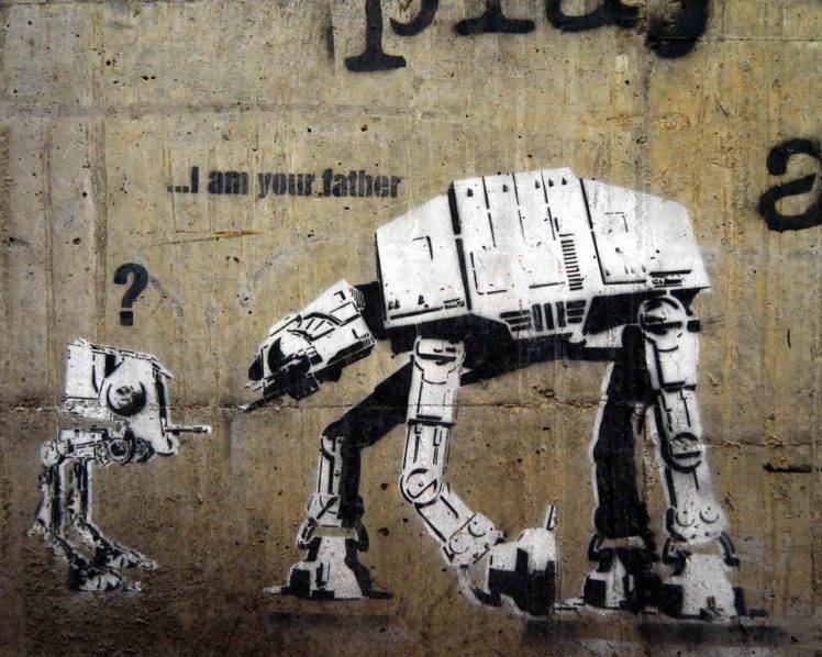graffiti, Humor, Star Wars HD Wallpaper Desktop Background