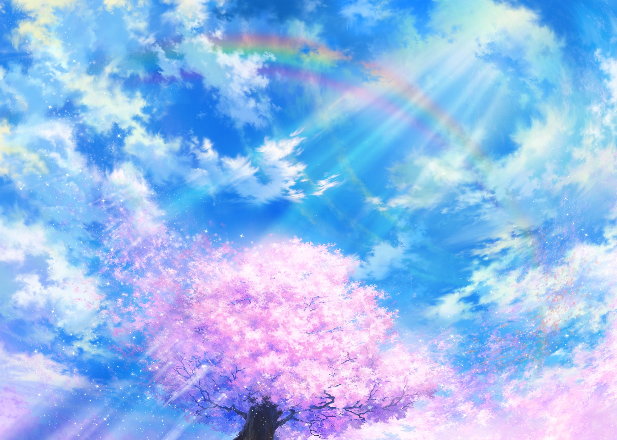 anime, Landscape Wallpaper
