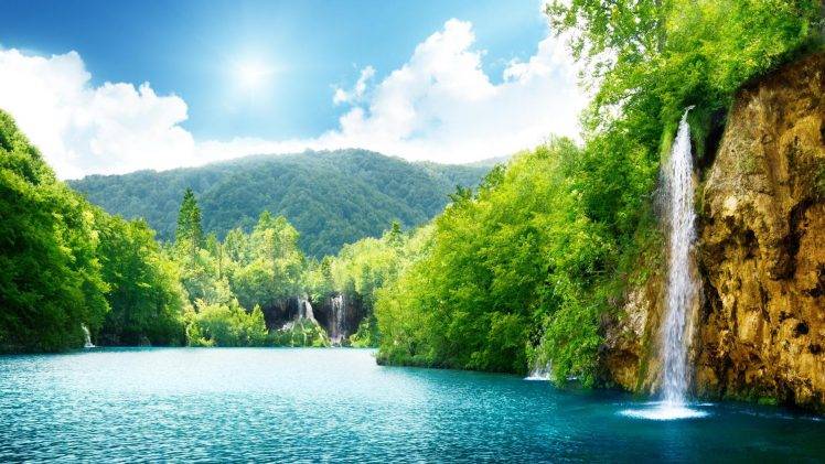 nature, Landscape, Waterfall HD Wallpaper Desktop Background