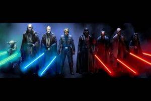 Star Wars, Luke Skywalker, Darth Vader, Darth Maul, Obi Wan Kenobi, Yoda