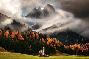 nature, Landscape, Mountain, Forest, Italy, Fall