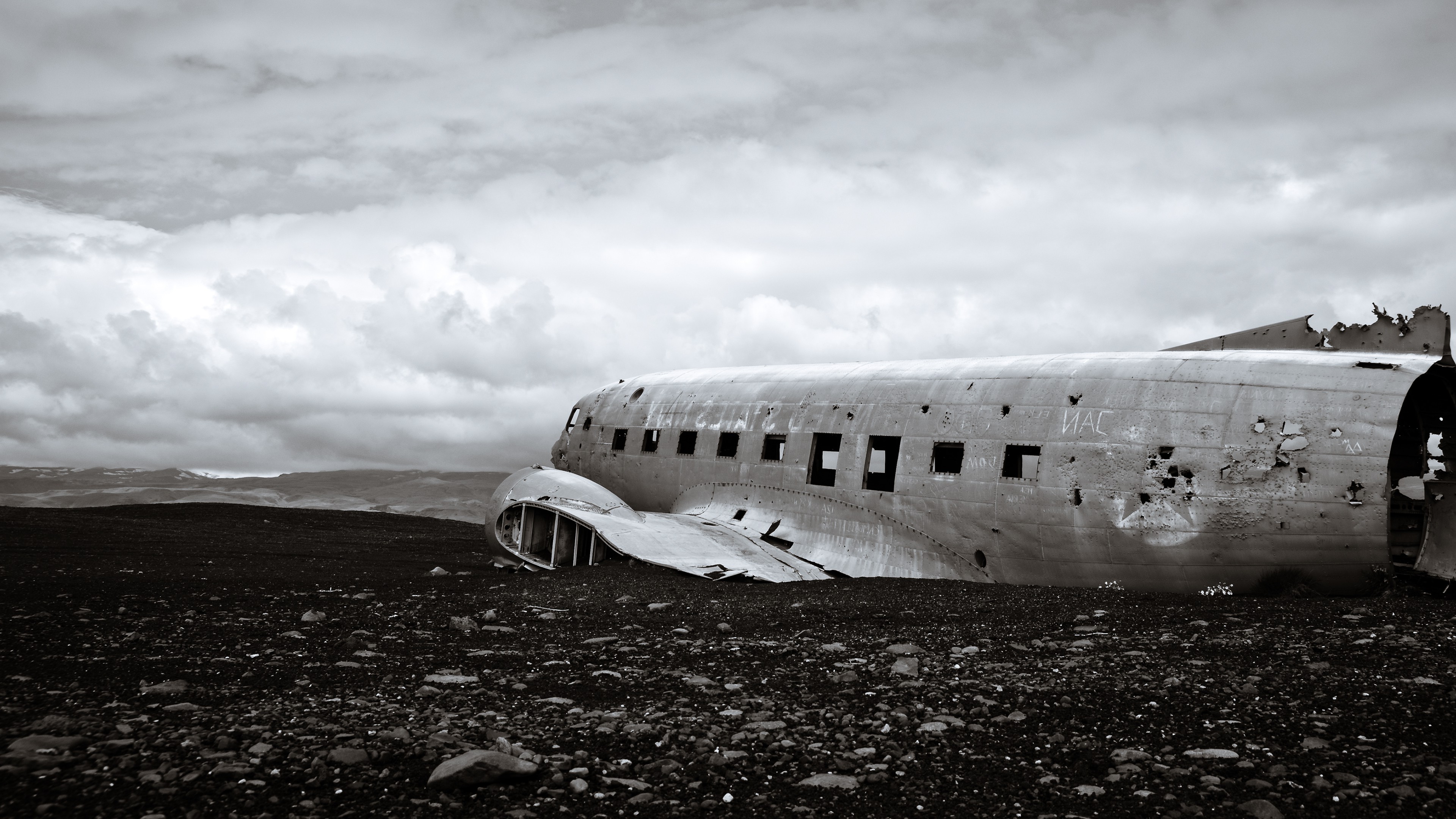Iceland, Landscape, Douglas DC 3, Sólheimasandur, Wreck, Airplane, Crash Wallpaper