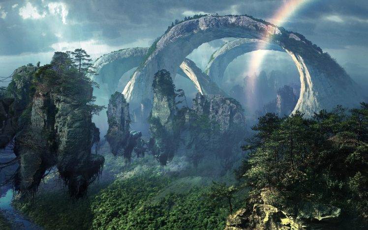 Avatar, Landscape, Fantasy Art, Movies, Digital Art HD Wallpaper Desktop Background
