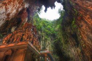 nature, Landscape, Architecture, Trees, Rock, Malaysia, Cave, HDR, Tower, Ruin, Sculpture