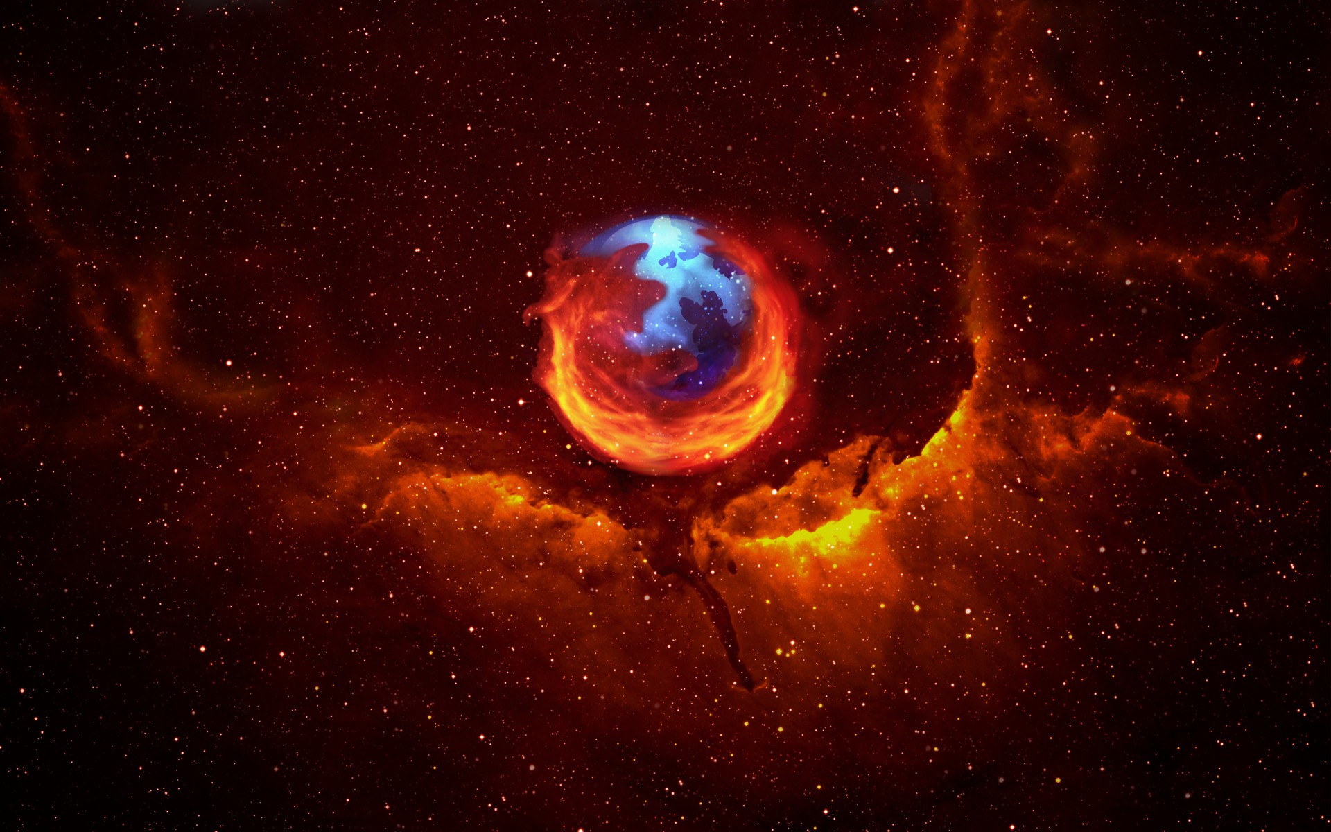 Mozilla Firefox, Space, Abstract Wallpaper