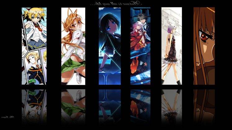 Spice And Wolf, Holo, Guilty Crown, Yuzuriha Inori, Ouma Shu, Highschool Of The Dead, Miyamoto Rei, Medaka Box, Anime HD Wallpaper Desktop Background