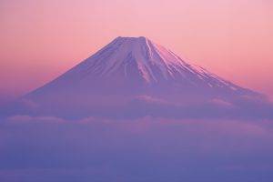 mountain, Landscape, Clouds, Mount Fuji, Japan