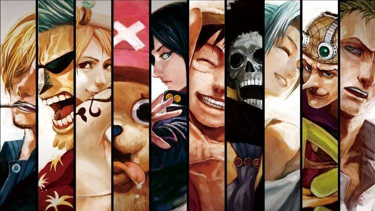 One Piece, Roronoa Zoro, Usopp, Brook, Monkey D. Luffy, Nico Robin, Tony Tony Chopper, Nami, Franky, Sanji, Anime HD Wallpaper Desktop Background
