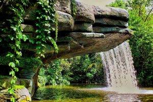nature, Landscape, Waterfall, Water