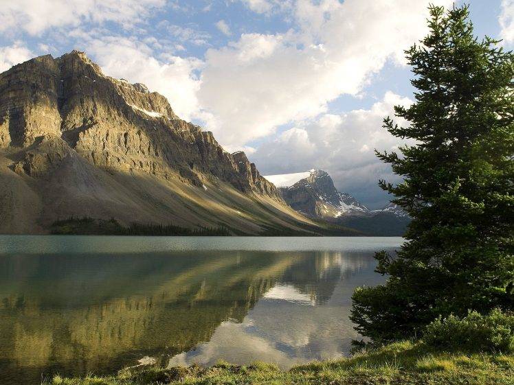 landscape, Nature, Lake, Mountain, Sky, Canada HD Wallpaper Desktop Background